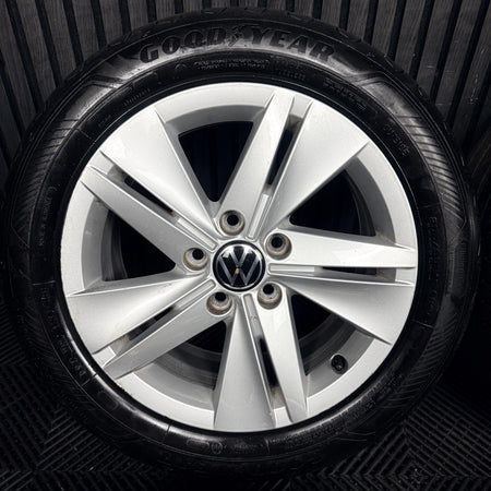 16’’ VW Golf Mk8 Norfolk Mk7 Mk6 Alloy Wheels Tyres 5H0601025 Genuine