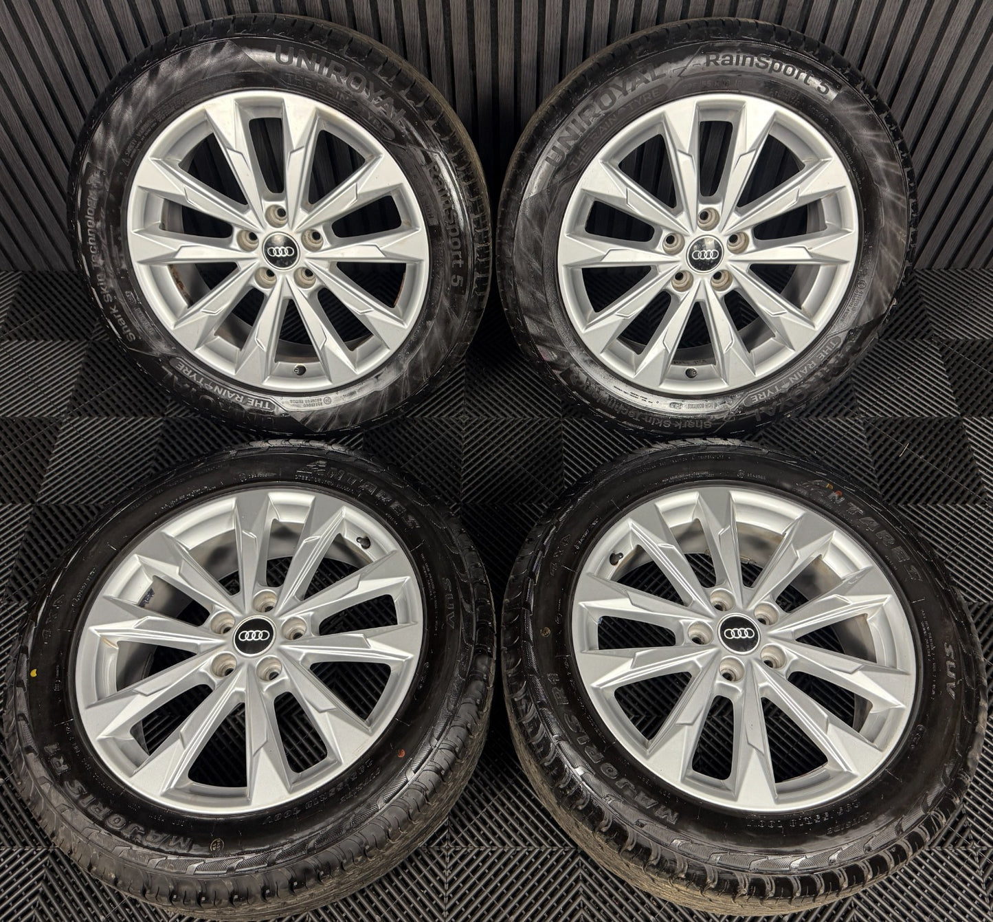 18'' GENUINE AUDI Q3 10 SPOKE ALLOY WHEELS TYRE ALLOYS 83A601025G