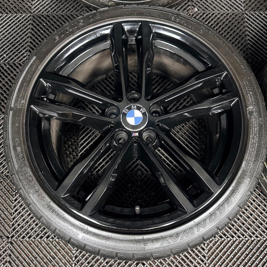 19" BMW 3 Series 704 Black M Sport F30 F31 F32 E90 Alloy Wheels Tyres Genuine