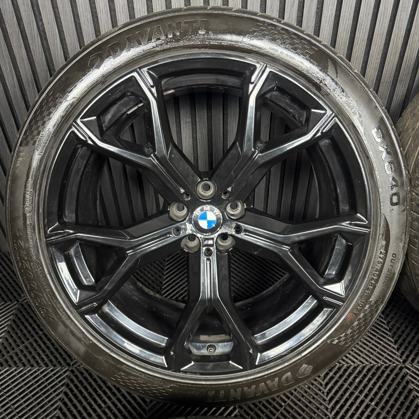 21'' GENUINE BMW X5 X6 G05 G06 741M BLACK M SPORT ALLOYS WHEELS ALLOYS TYRES