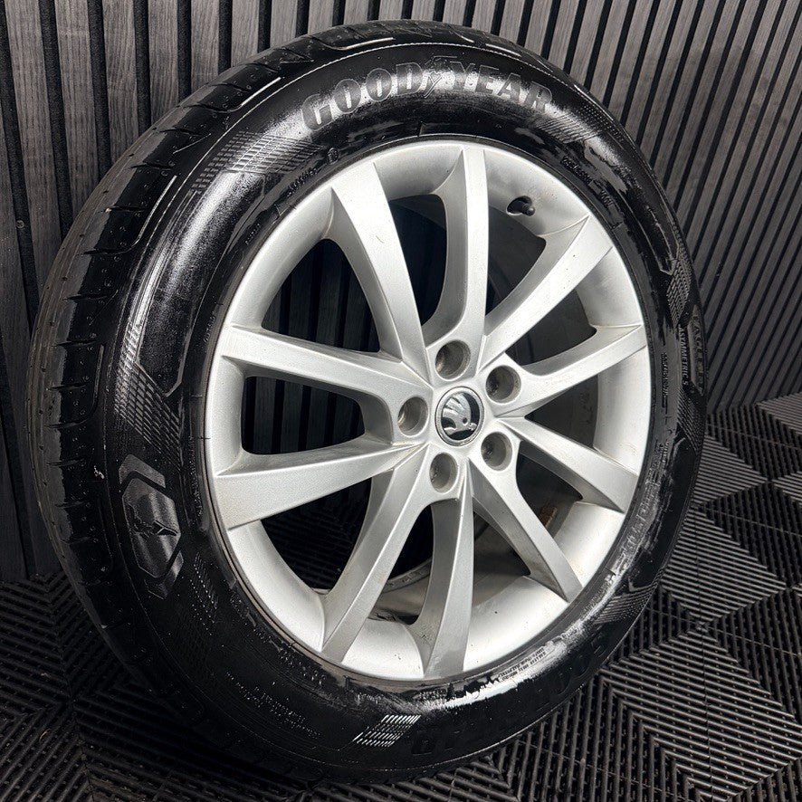 1X 18'' Skoda Kodiaq Tyre Elbrus Alloy Wheel Spare 565601025D Genuine