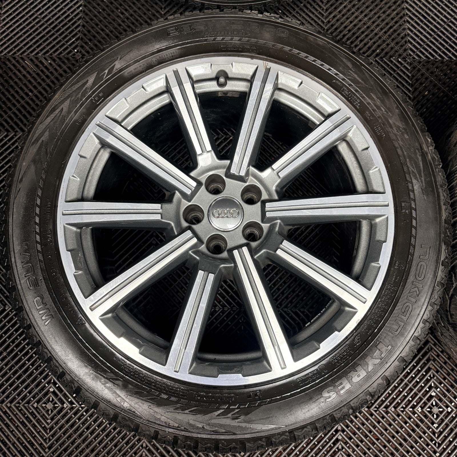 20'' Audi Q7 S Line Grey DC Alloy Wheels Alloys Tyres 4M0601025AD Genuine