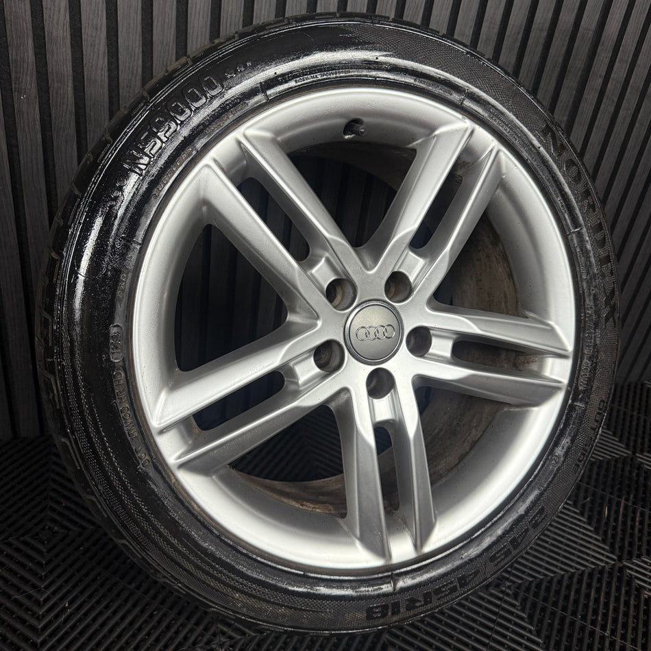 1X 18'' GENUINE AUDI A6 C7 S LINE SILVER ALLOYS WHEELS TYRES 4G0601025BL