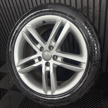 1X 18'' GENUINE AUDI A6 C7 S LINE SILVER ALLOYS WHEELS TYRES 4G0601025BL