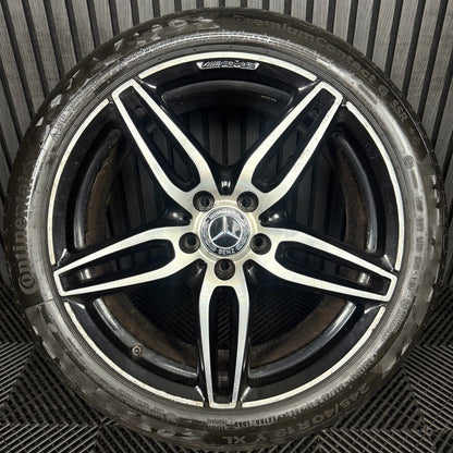 1X 19" GENUINE AMG MERCEDES E CLASS BLACK ALLOY WHEEL W213 A2134012000 FRONT