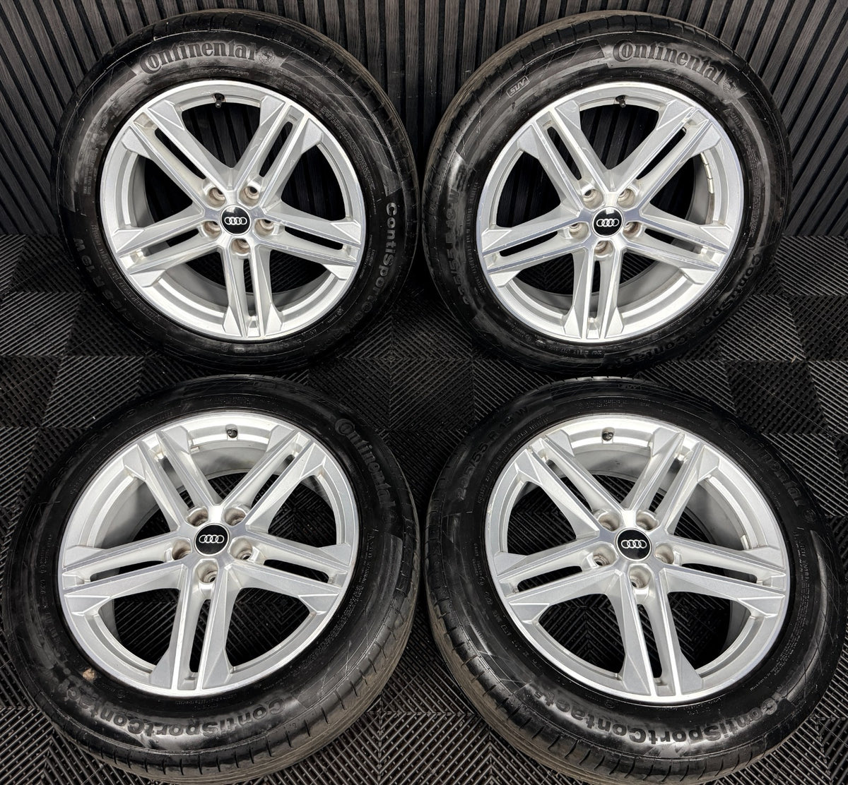 19'' Audi Q5 5 Double Spoke S Line Alloy Wheels Tyres 5X112 80A601025G Genuine