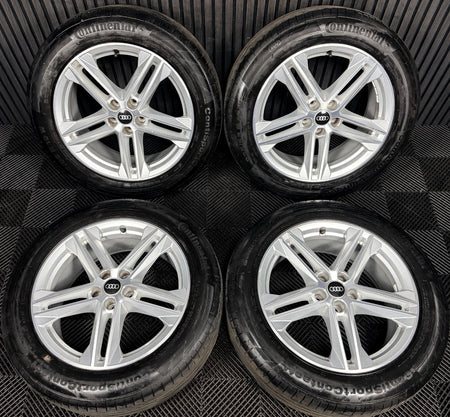 19'' Audi Q5 5 Double Spoke S Line Alloy Wheels Tyres 5X112 80A601025G Genuine
