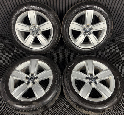 17'' GENUINE VW PASSAT ISTANBUL B8 ALLOY WHEELS TYRES ALLOYS 3G0601025E