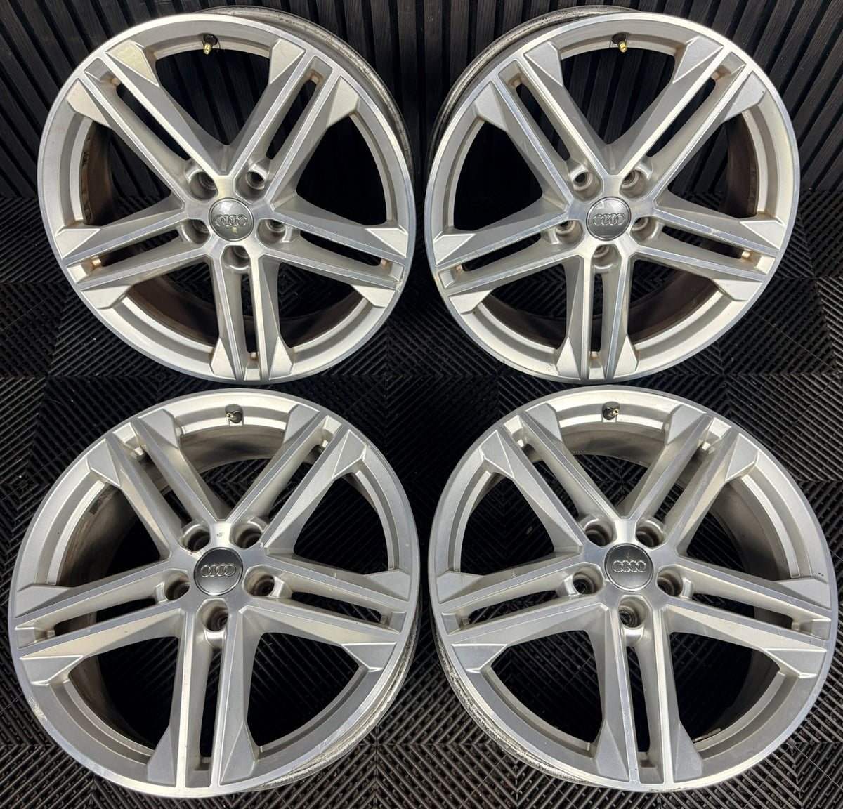 19'' Audi Q5 5 Double Spoke S Line Alloy Wheels 5X112 80A601025G Genuine