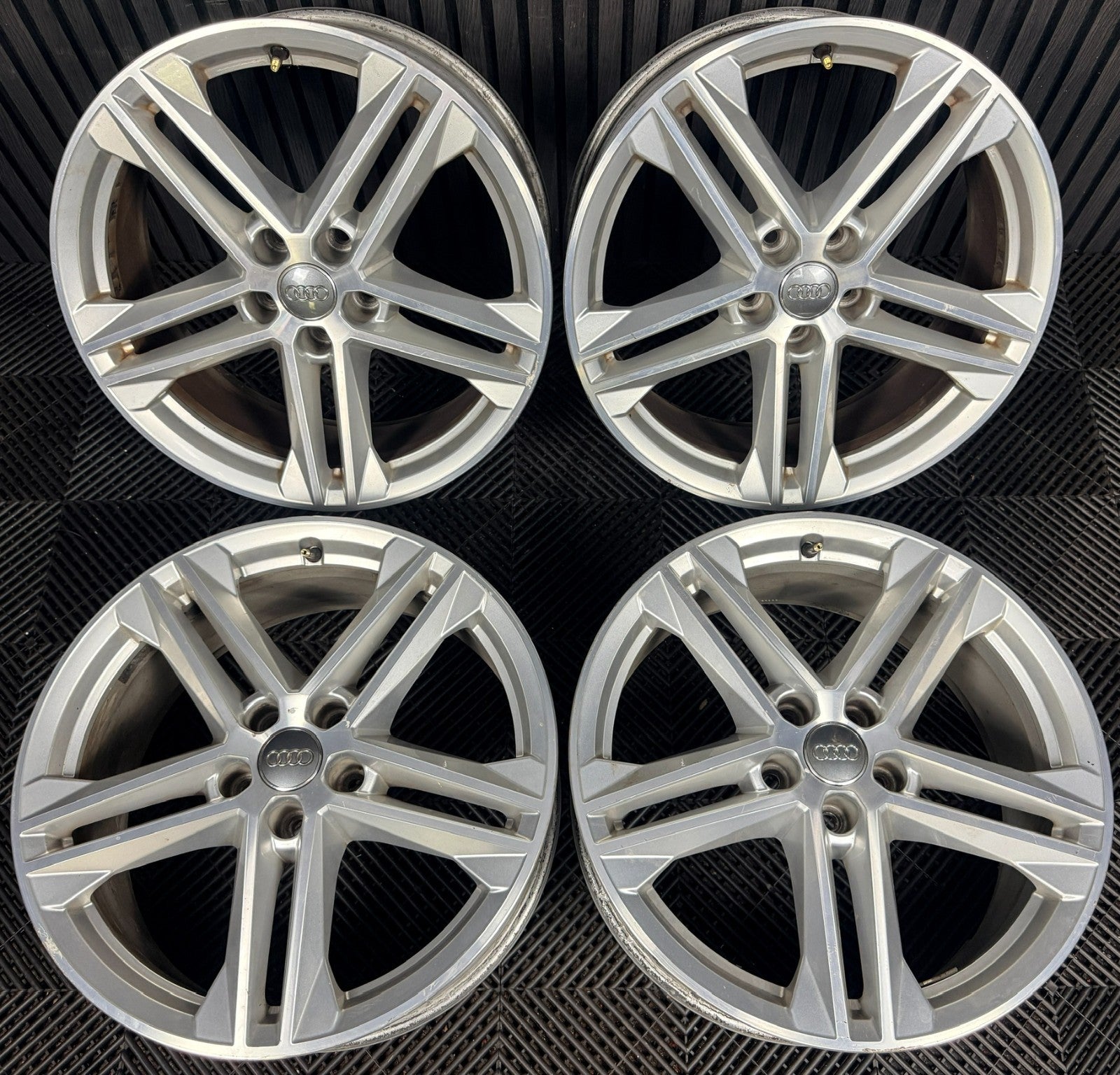 19'' Audi Q5 5 Double Spoke S Line Alloy Wheels 5X112 80A601025G Genuine
