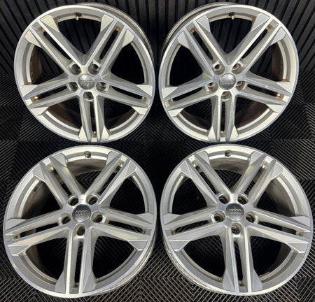 19'' Audi Q5 5 Double Spoke S Line Alloy Wheels 5X112 80A601025G Genuine