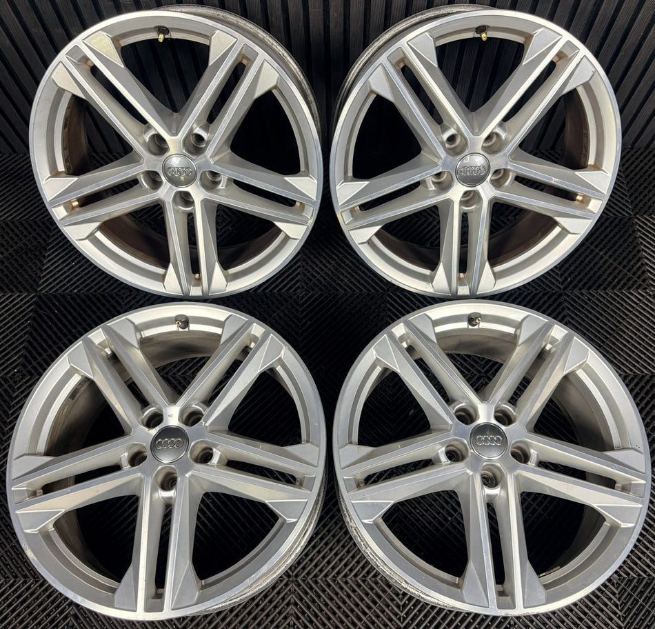19'' Audi Q5 5 Double Spoke S Line Alloy Wheels 5X112 80A601025G Genuine