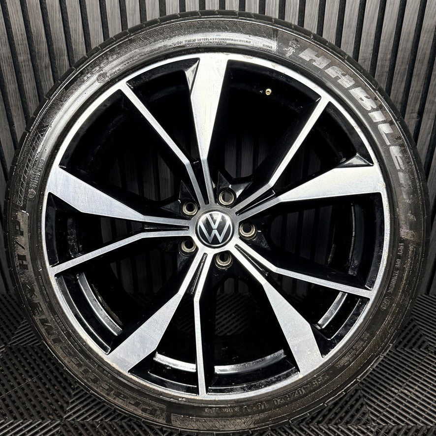 1X 20'' VW Tiguan Misano R Line 5NA601025AH Black DC Alloy Tyre Wheel Genuine