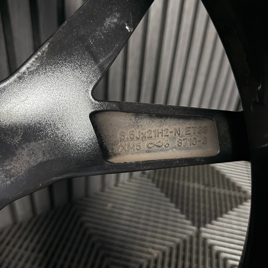 1X 21'' GENUINE VW TIGUAN ESTORIL R BLACK DC ALLOY TYRE WHEEL 5NA601025AK