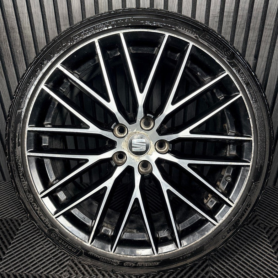 1X 19'' GENUINE SEAT LEON CUPRA FR PERFORMANCE MK3 ALLOY WHEEL TYRE 5F0071490A