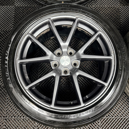 18'' Tesla Model 3 Grey Alloys Wheels Tyres 5X114.3 1044261-00-A Genuine