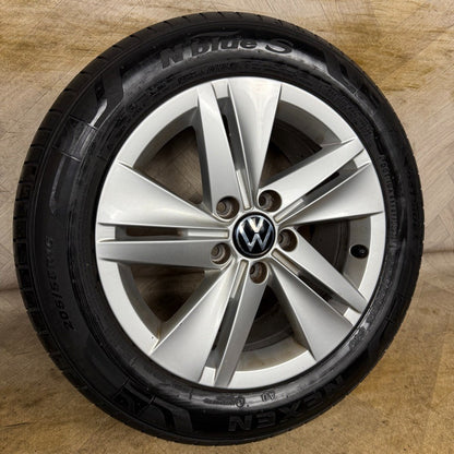 1X 16'' GENUINE VW GOLF MK8 NORFOLK ALLOY WHEEL TYRE GT SINGLE 5H0601025