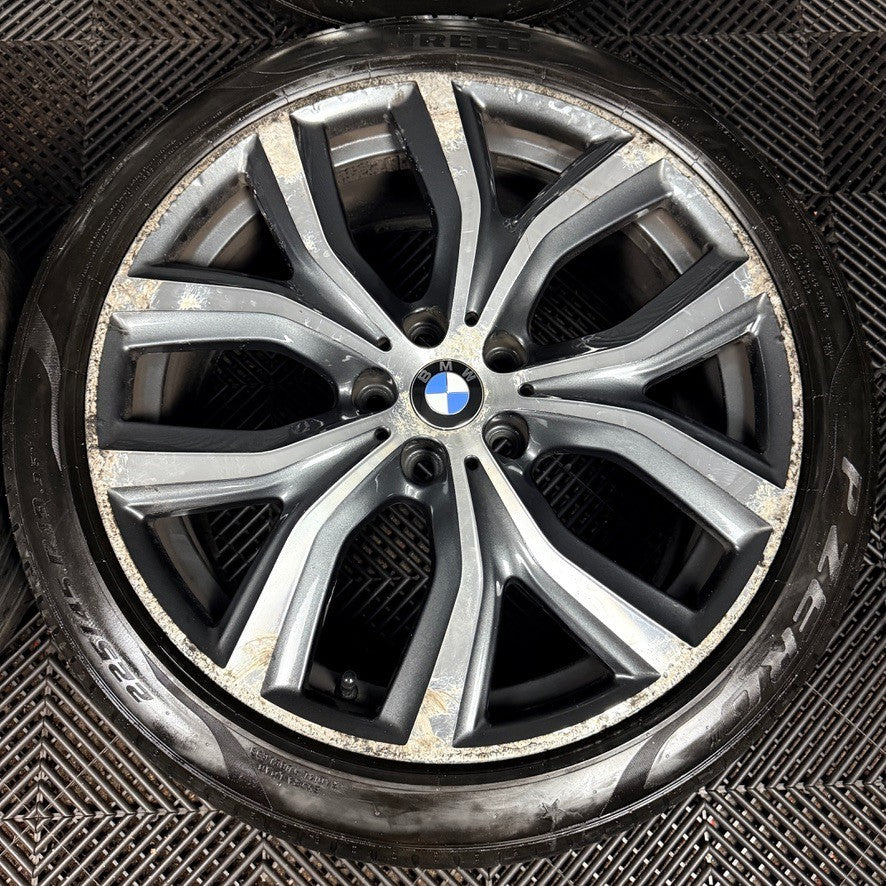 19'' BMW X1 511 F48 Grey DC Alloy Wheels Tyres 6851785 Genuine