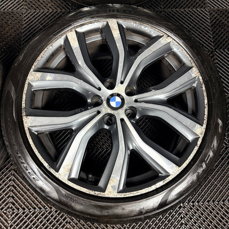 19'' BMW X1 511 F48 Grey DC Alloy Wheels Tyres 6851785 Genuine