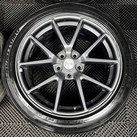 18'' Tesla Model 3 Grey Alloys Wheels Tyres 5X114.3 1044261-00-A Genuine