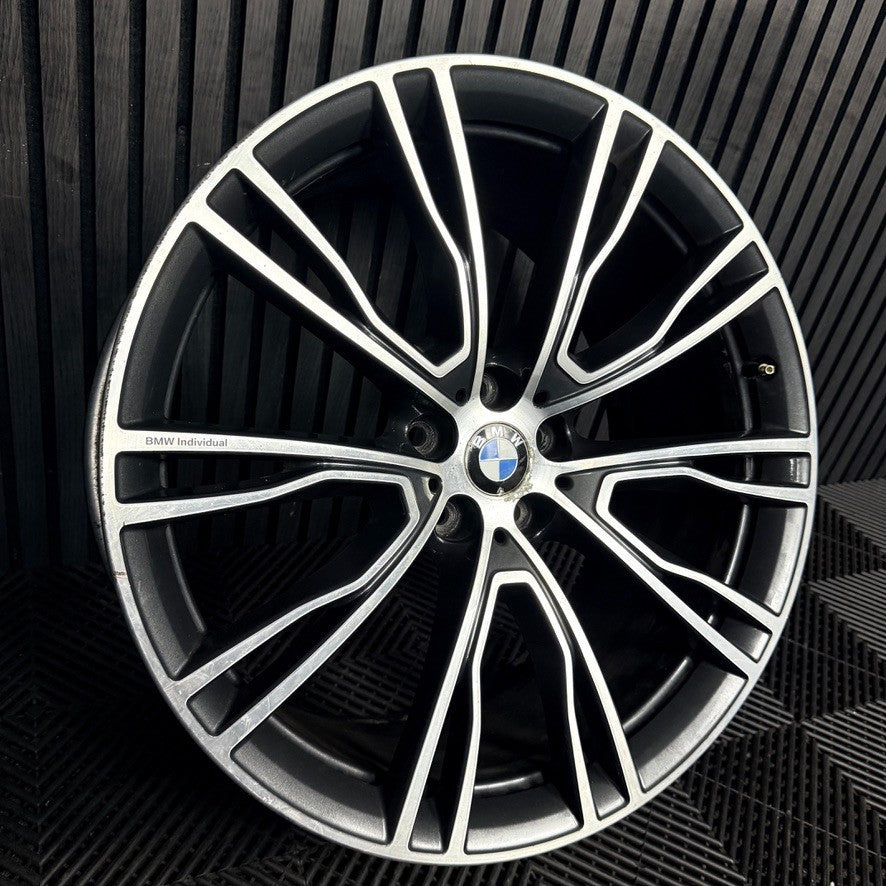 1X 21'' BMW X3 X4 G01 G02 726 M Sport Alloy Wheel Rear Back 8043671 Genuine