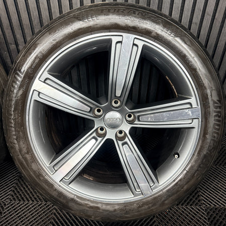 19’’ Audi A8 Grey DC 5 Spoke D5 4n Alloy Wheels Tyres 4N0601025N Genuine
