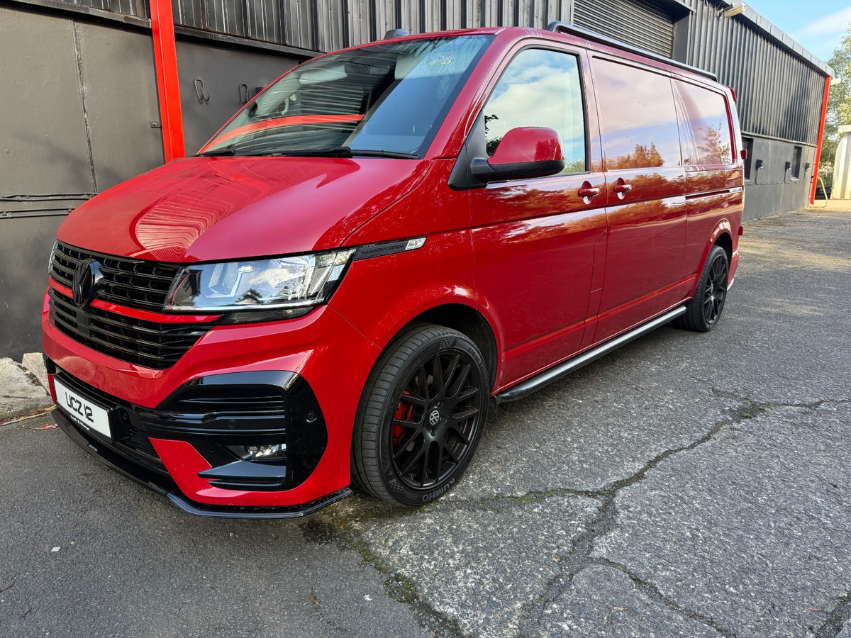 20'' VW Transporter T6 T6.1 T5 Trident Black Supermetal Alloy Wheels Tyres