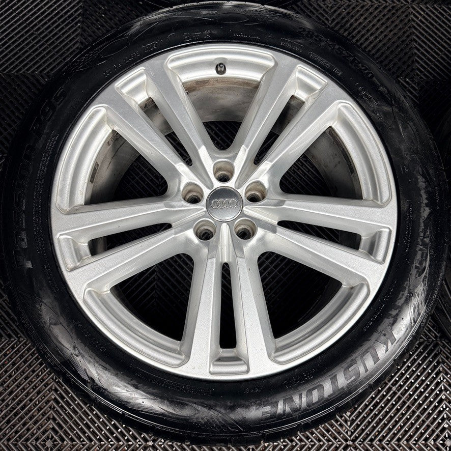20'' Audi Q7 S Line 5 Double Spoke Alloy Wheels Alloys Tyres 4M0601025H Genuine