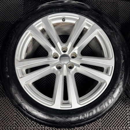20'' Audi Q7 S Line 5 Double Spoke Alloy Wheels Alloys Tyres 4M0601025H Genuine
