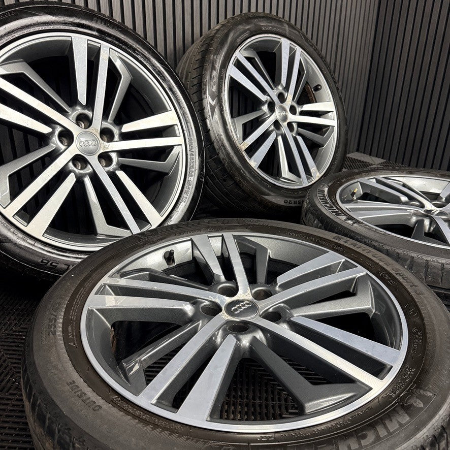 20'' Audi Q5 S Line Grey DC 5 Triple Spoke Alloy Wheels Tyres 80A601025F Genuine