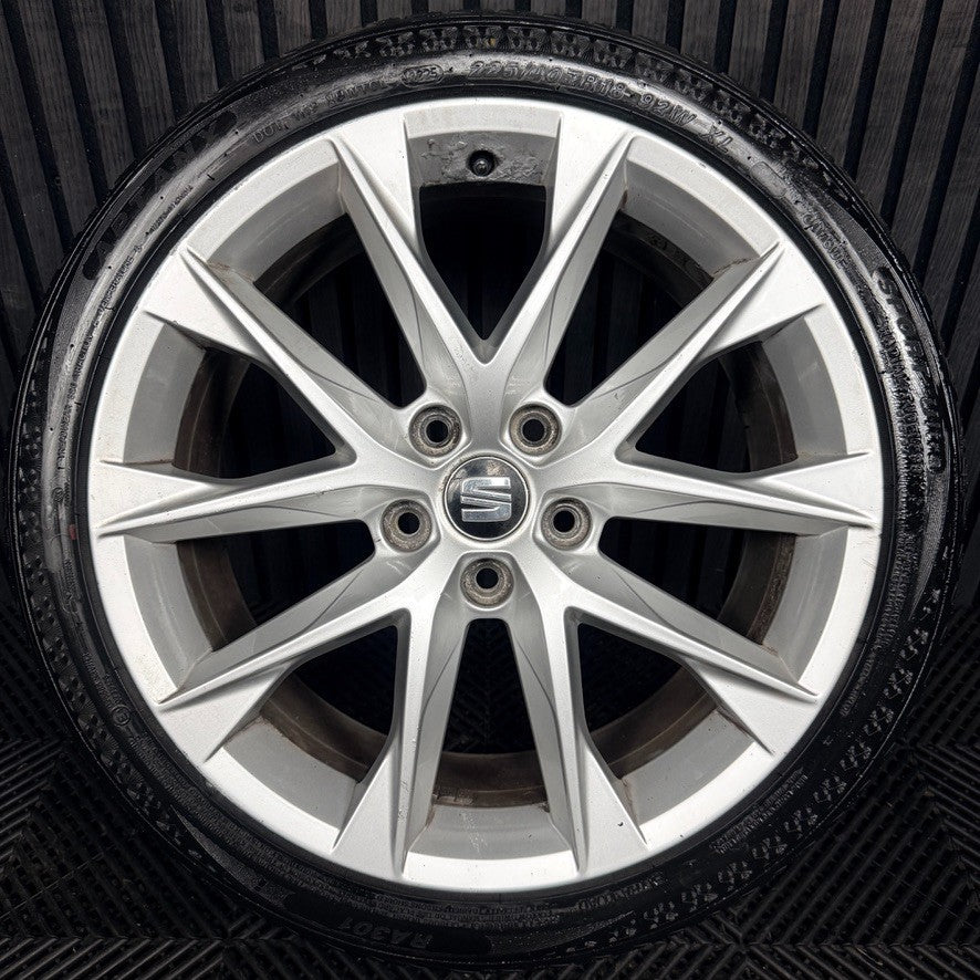 1X 18'' Seat Leon FR Performance MK3 Alloy Wheel Tyre Single Genuine 5F0601025AA