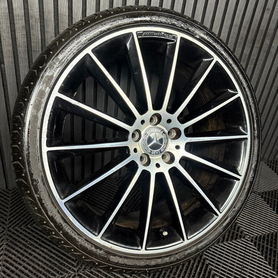 1X 20" GENUINE AMG MERCEDES E CLASS BLACK ALLOY WHEEL BACK W213 A2134012300 REAR