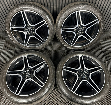 18'' Mercedes Amg A Class Cla B Black DC Alloy Wheels Tyres Alloys W177 Genuine