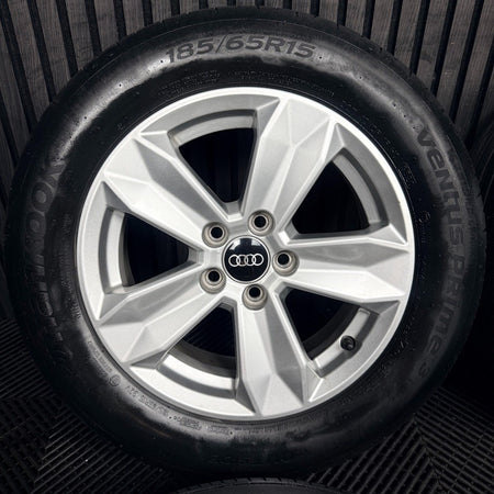15'' Audi A1 5 Spoke Alloy Wheels Alloys Tyres 82A601025 Genuine