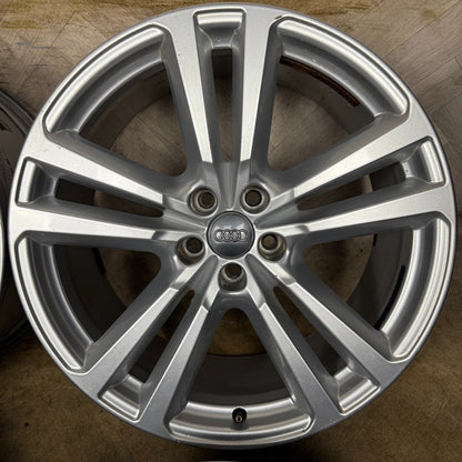 20'' GENUINE AUDI Q7 S LINE 5 DOUBLE SPOKE ALLOY WHEELS ALLOYS 4M0601025H