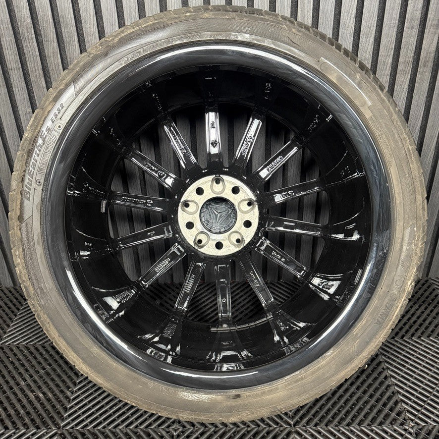 1X 18'' GENUINE AMG MERCEDES A CLASS CLA W176 BLACK ALLOY WHEEL TYRE A1764010200