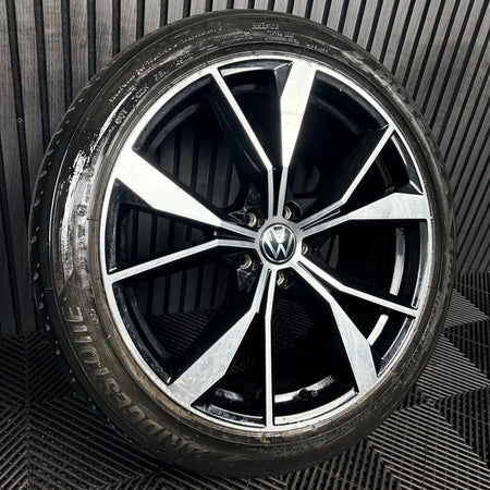 1X 20'' VW Tiguan Misano R Line 5NA601025AH Black DC Alloy Tyre Wheel Genuine
