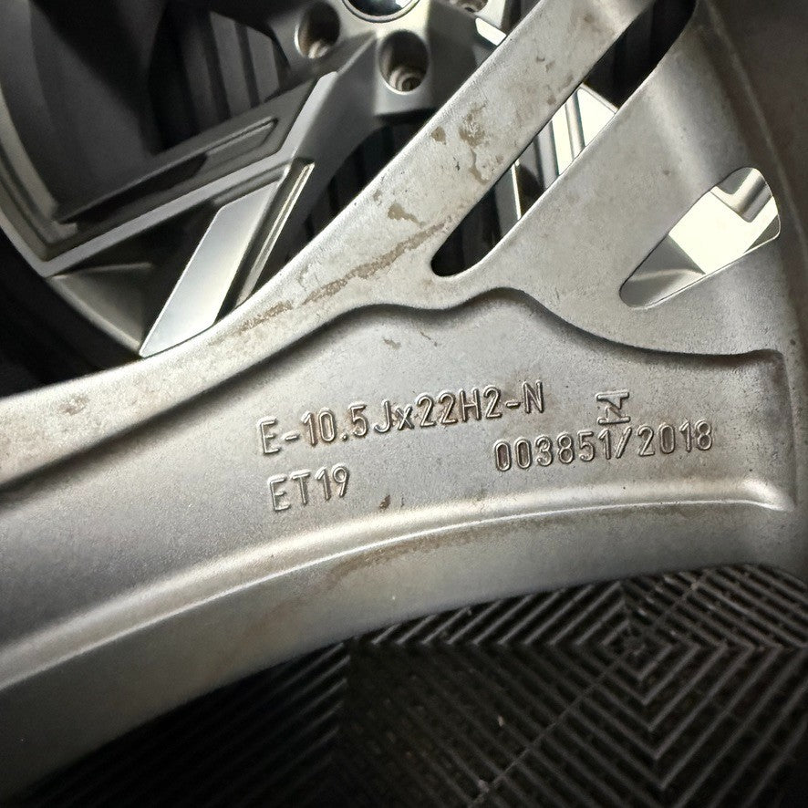 22" GENUINE AUDI RS6 RS7 TRAPEZ 4K RS 5 SPOKE ALLOY WHEELS TYRES 4K0601025S
