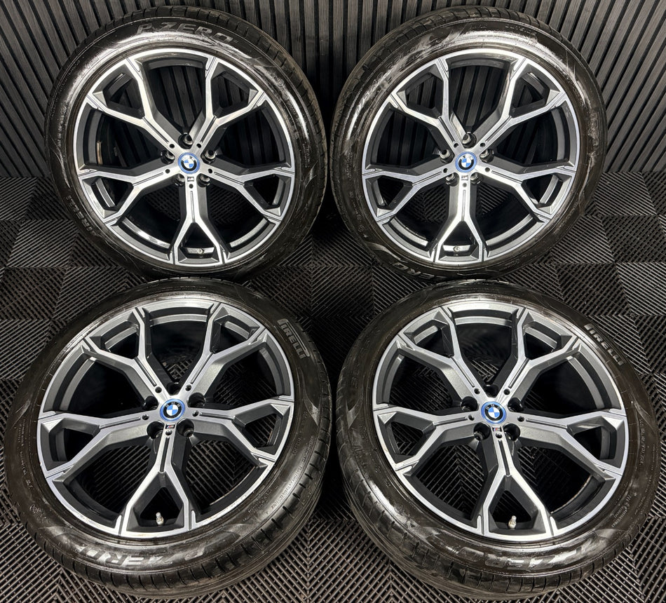 21'' BMW X5 X6 G05 G06 741M M Sport Alloys Wheels Alloys Tyres Genuine
