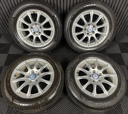 16'' GENUINE MERCEDES C CLASS W205 SILVER ALLOY WHEELS TYRES ALLOYS A2054012400