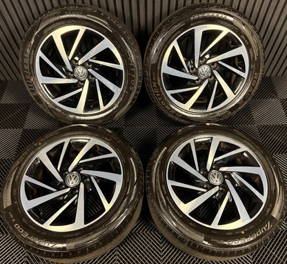 16'' GENUINE VW GOLF MK7 WOODSTOCK MK8 MK6 ALLOY WHEELS TYRES ALLOYS 5G0601025DS
