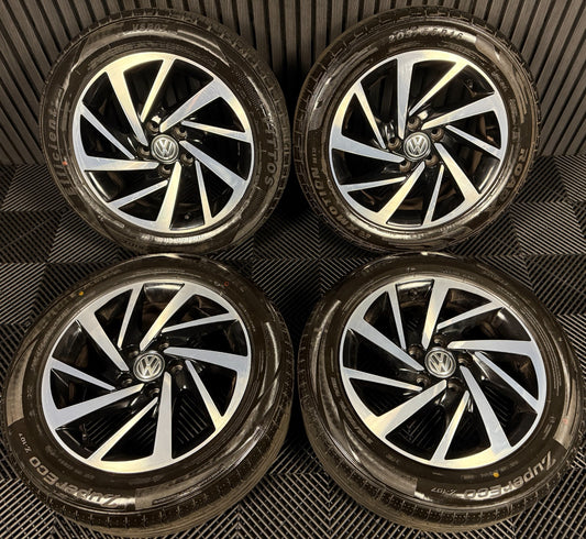16'' GENUINE VW GOLF MK7 WOODSTOCK MK8 MK6 ALLOY WHEELS TYRES ALLOYS 5G0601025DS