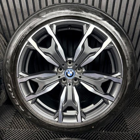 20'' Bmw X3 X4 G01 G02 787 M Sport Alloy Wheels Tyres Alloys Genuine