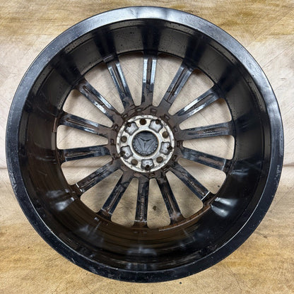 1X 20" GENUINE AMG MERCEDES E CLASS BLACK DC ALLOY WHEEL W213 FRONT A2134012200