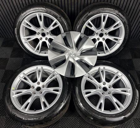 19'' Tesla Model Y Silver With Caps Alloys Wheels 1188222-00-B Genuine