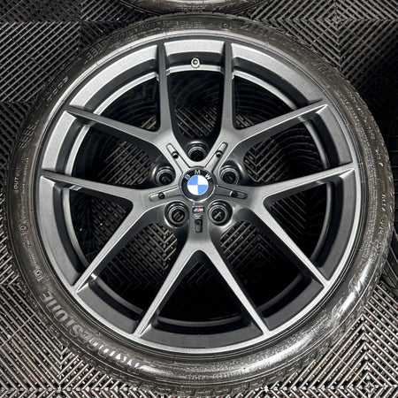 18'' BMW 1 Series 554 Grey M Sport 2 F40 F44 Alloy Wheels Tyres 8092353 Genuine