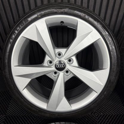 18'' GENUINE AUDI A3 S LINE SILVER ALLOY WHEELS ALLOYS TYRES S3 GOLF 8V0601025J