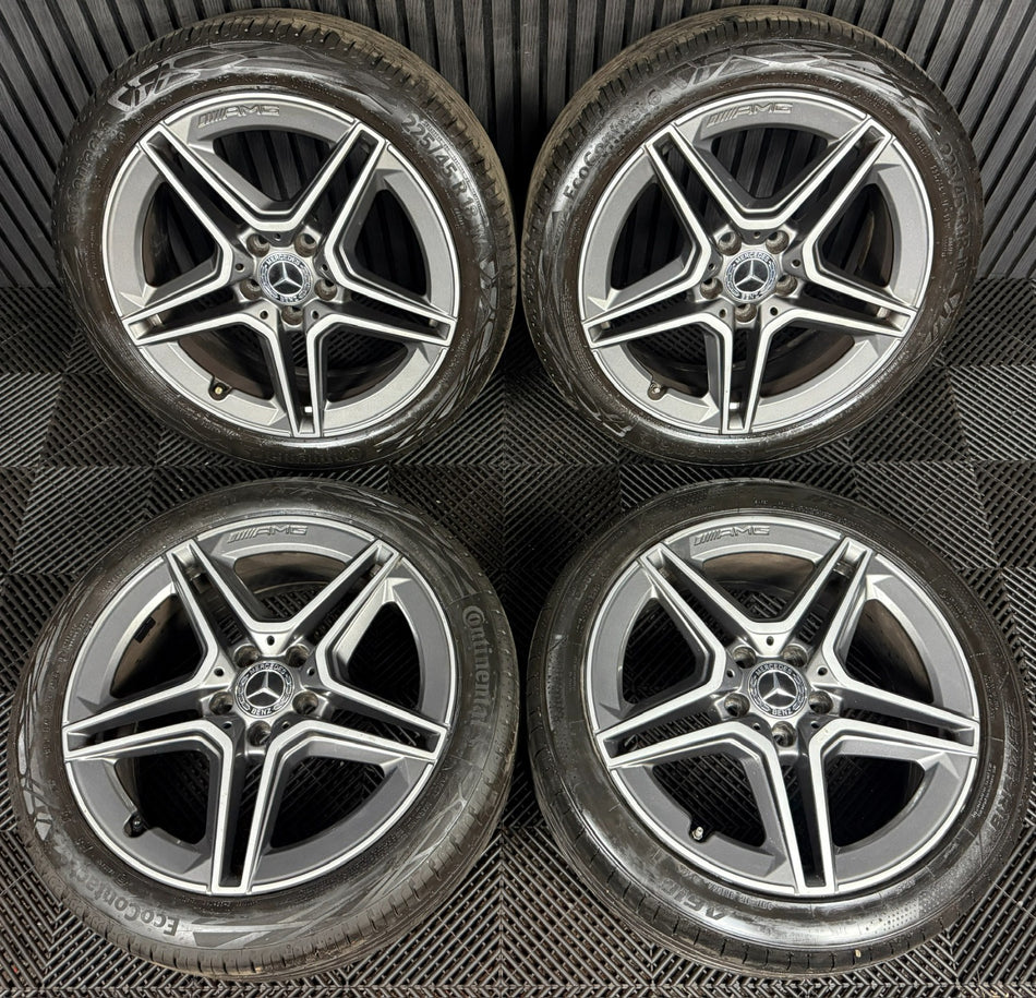 18'' GENUINE MERCEDES AMG A CLASS CLA B ALLOY WHEELS TYRES ALLOYS W177 5X112