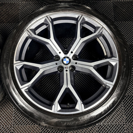 21'' BMW X5 X6 G05 G06 741M M Sport Alloys Wheels Alloys Tyres Genuine