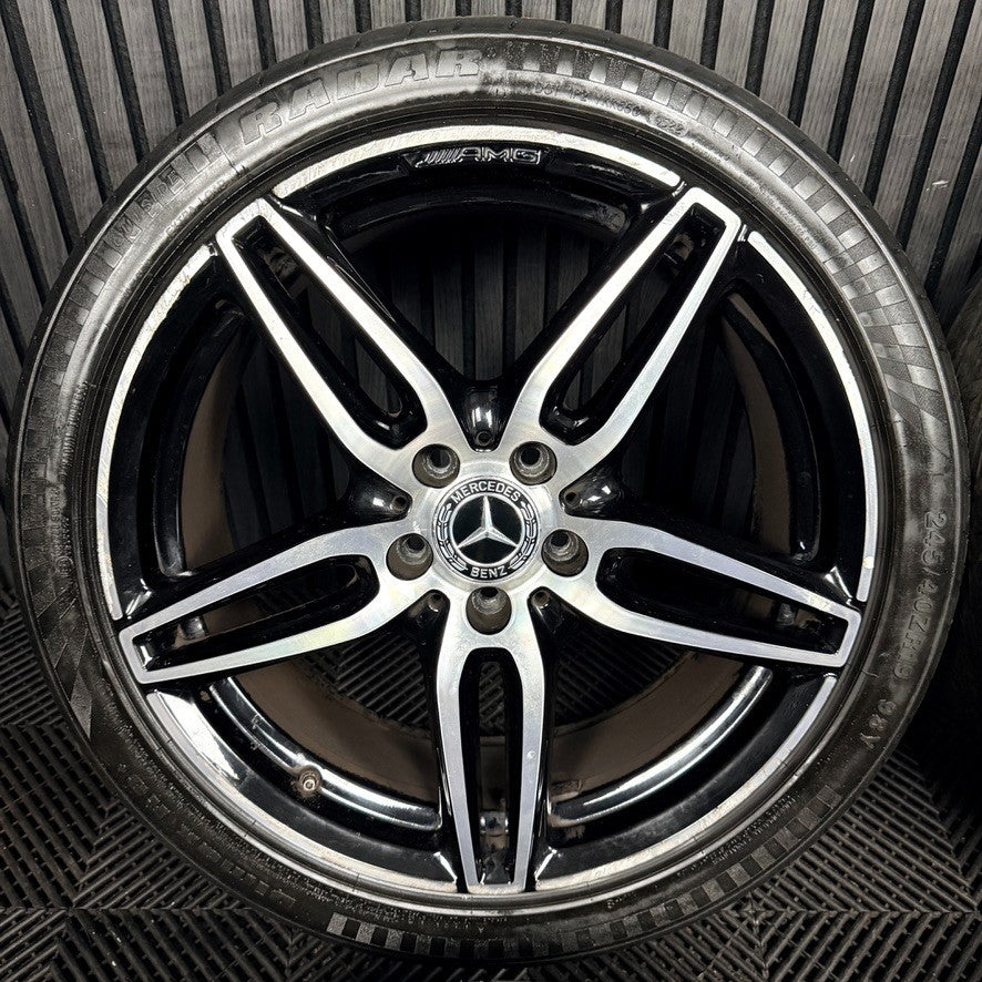 19'' Mercedes AMG E Class W213 Black DC Sport Alloy Wheels Tyres Alloys Genuine